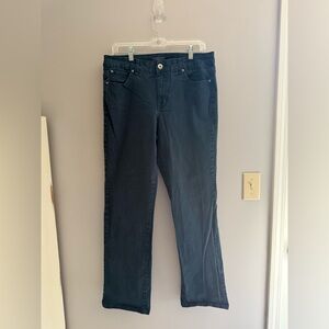 Bandolino Womens Jeans SZ 12 Blue Denim Samantha Style Midrise Straight Pocket